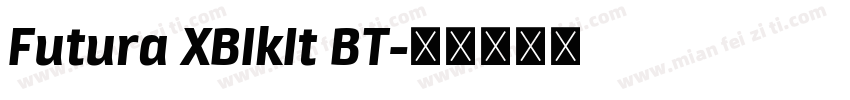 Futura XBIkIt BT字体转换